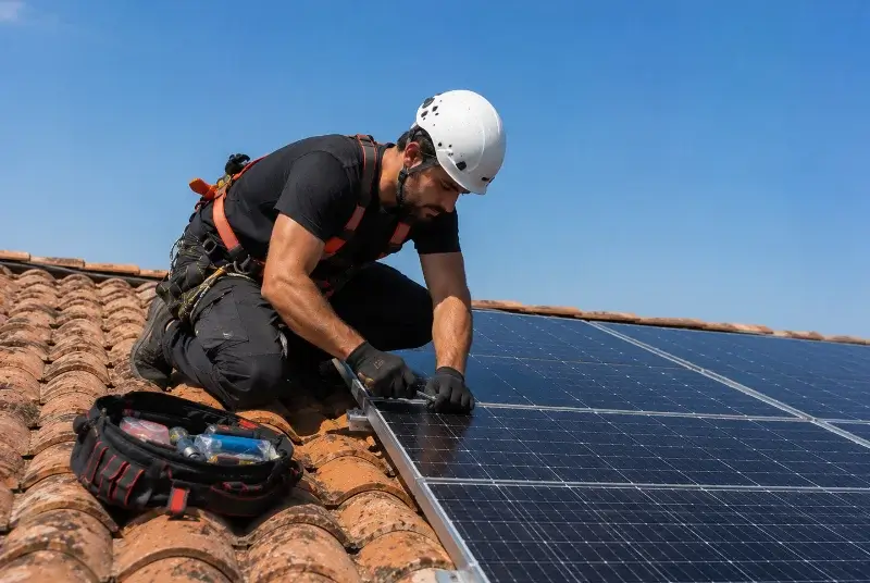 Maintenance et monitoring de panneaux solaires à la Baume-de-Transit