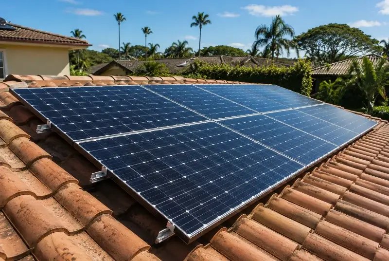 Installation de panneaux solaires à la Baume-de-Transit
